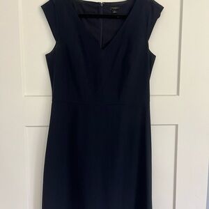 Ann Taylor Navy Midi Dress